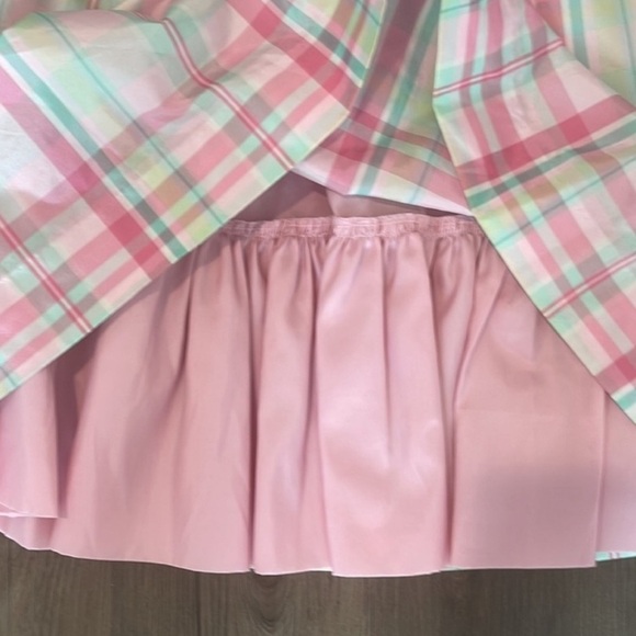 Hartstrings Vintage Taffeta Skirt Pink Plaid Full Length - Picture 4 of 8
